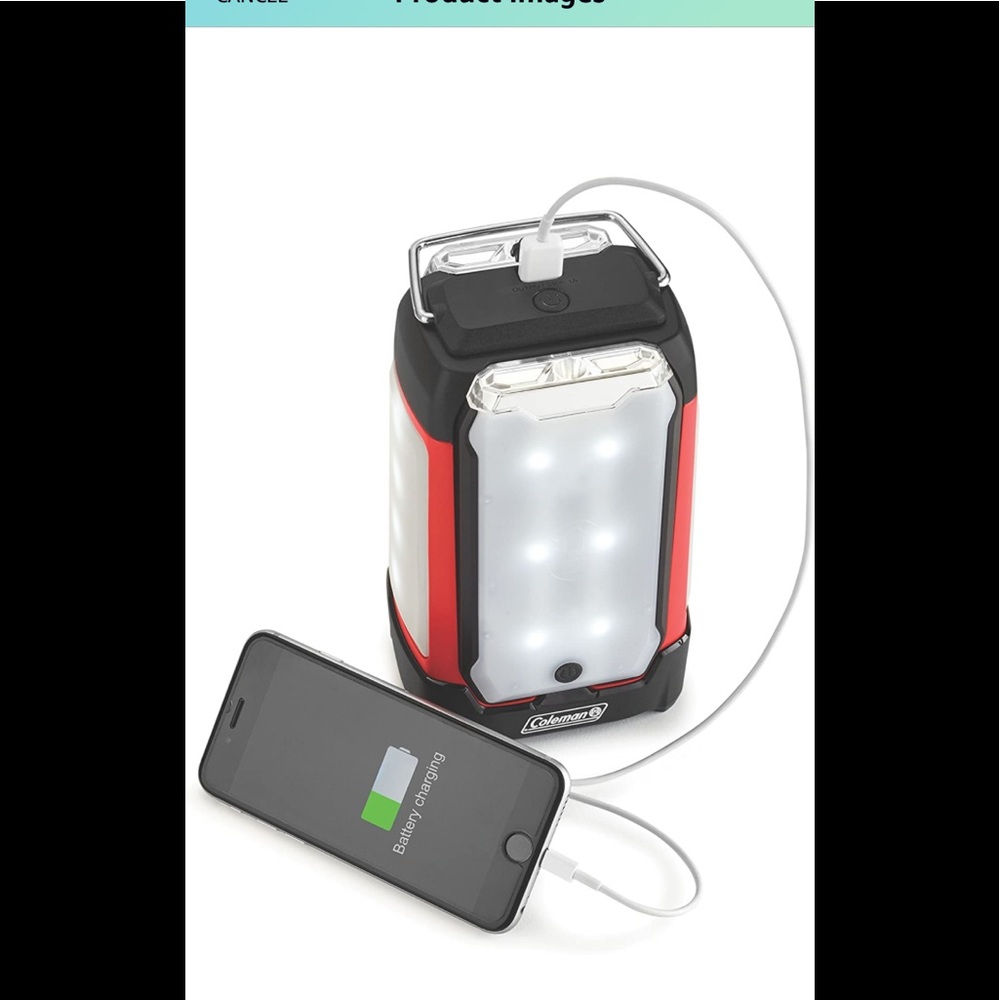 The Coleman 2-Panel 400L LED Lantern.